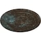 Ekena Millwork Naple Ceiling Medallion (Fits Canopies up to 3 3/8"), 37 1/2"OD x 3 3/8"P, Bronze Blue Patina CM37NABBS - alternate 3